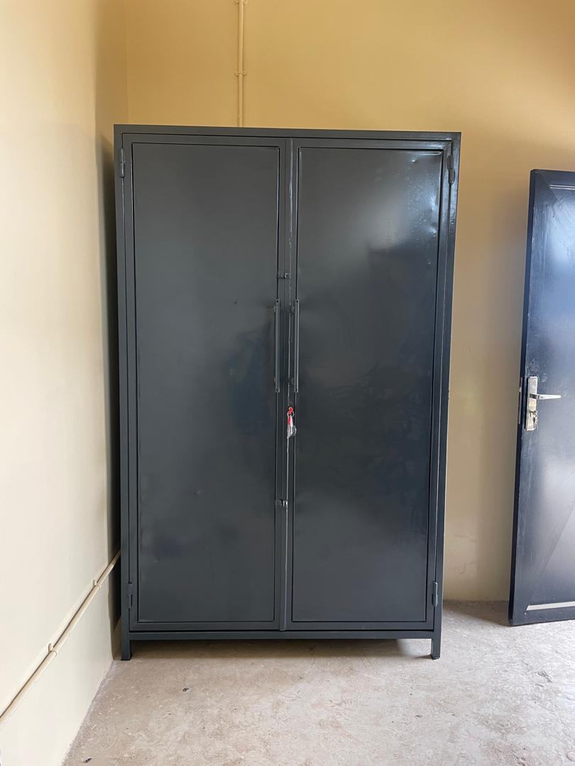 Steel double-door storage cabinet